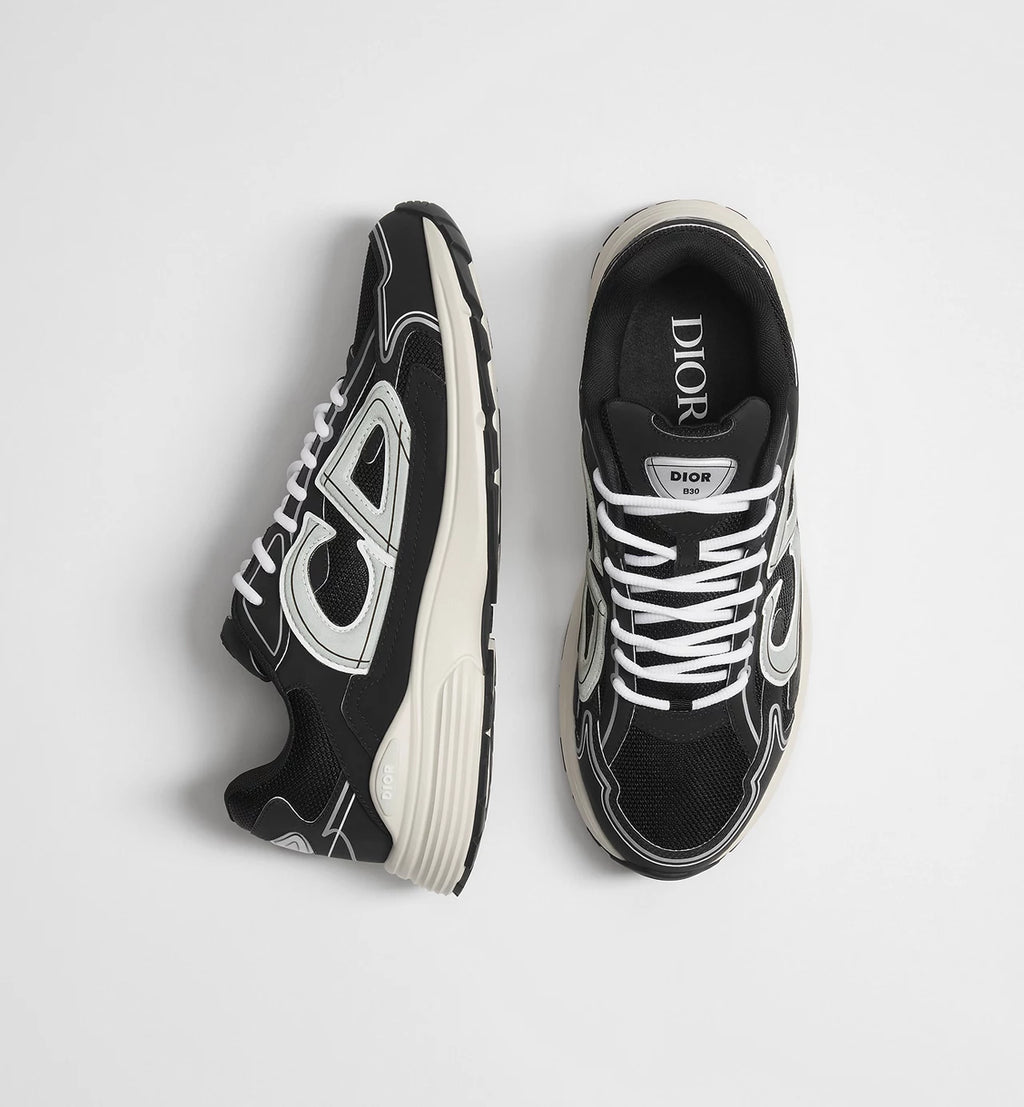 B30 Countdown Sneaker Black Technical Mesh and Black