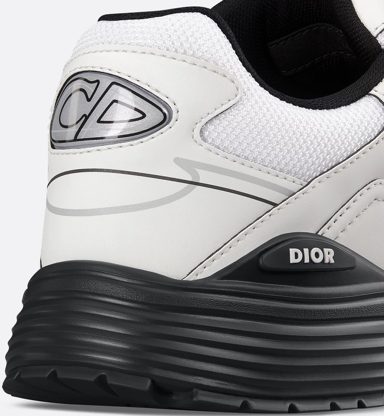 B30 Countdown Sneaker White Technical Mesh and White