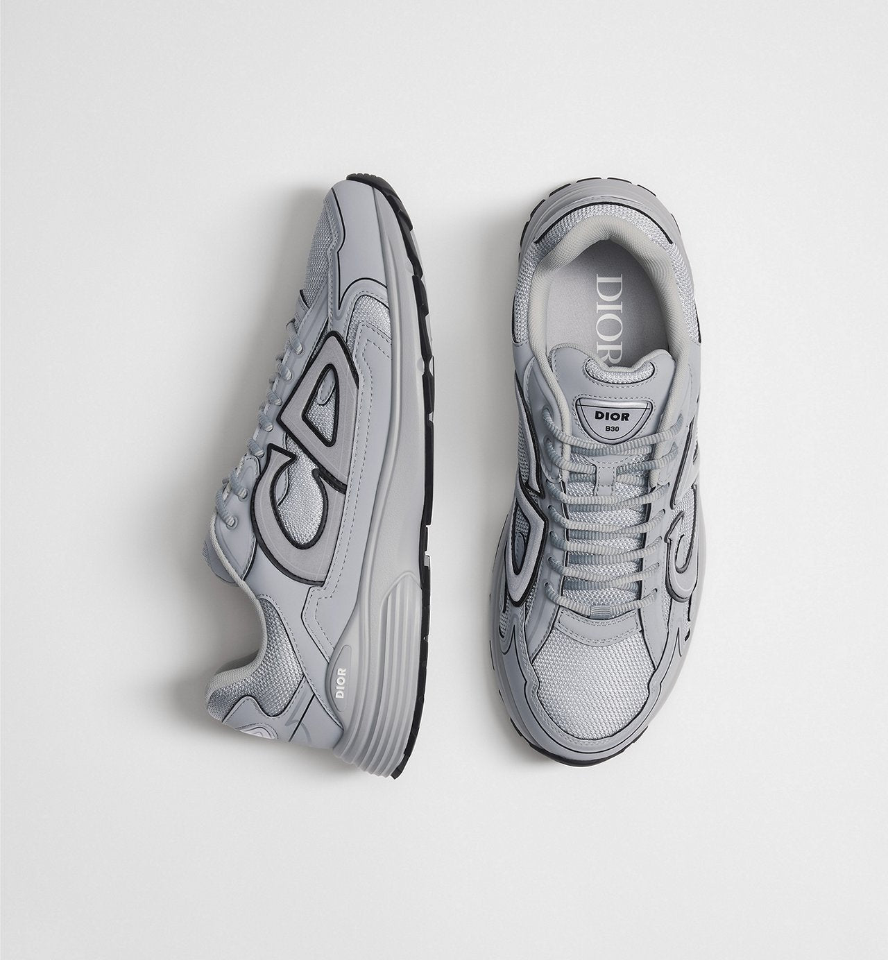 B30 Countdown Sneaker Dior Gray Technical Mesh and Dior Gray